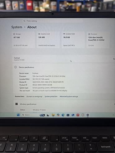 Dell: Dell Inspiron 15 noutbuk - Model: Dell Inspiron 15 (15.6") - — 5