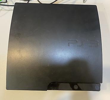 portable hdd: PlayStation 3 (PS3) Slim oyun konsolu - Rəng: Qara, “PS3” loqolu Slim — 1