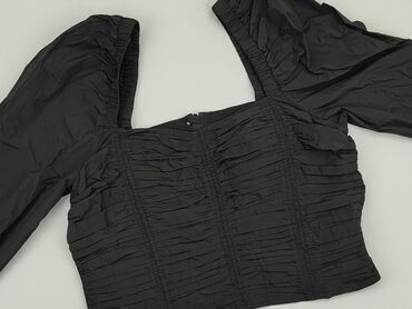 czarne bluzki na ramiączkach z koronką: Blouse, H&M, M (EU 38), condition - Good