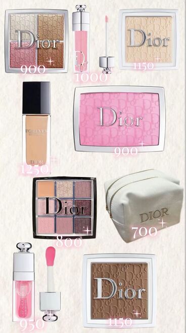 оригиналы косметика: ✨ Dior оригинал косметика ✨ Цены указаны в сомах Для заказа пишите в