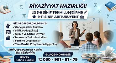 soyuducu kohnə: Repetitor, Riyaziyyat, Azərbaycan dili, Abituriyent hazırlığı — 1