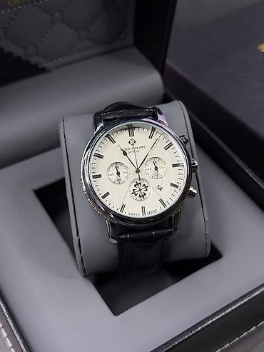 Наручные часы: Klassik kişi qol saatı – Patek Philippe üslubunda, xronoqraf — 2
