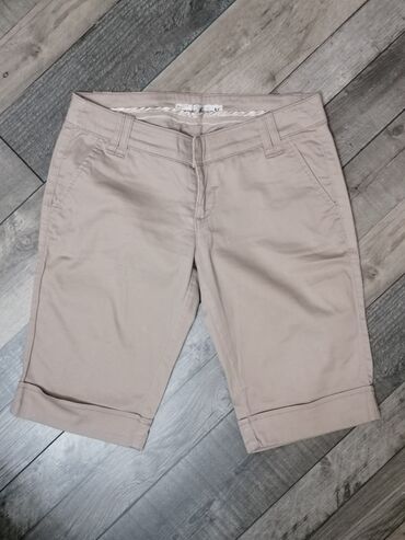 ženske kratke pantalone: XS (EU 34), color - Beige, Single-colored