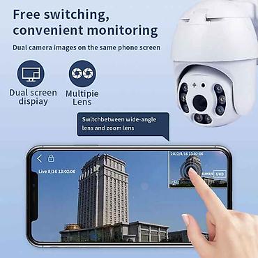 Wifi 3mp PTZ 360° kamera İCsee Yaddaş kartı yuvası, SD kart Funksiya — 2