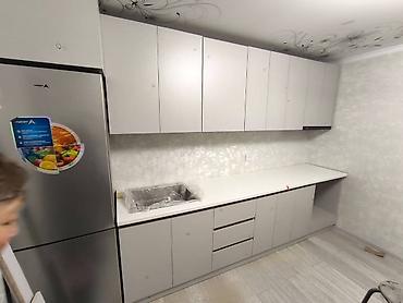 Кухонные гарнитуры: Кухонный гарнитур, Новый, цвет - Серый, ДСП, Бесплатная доставка — 12