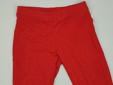 legginsy czerwone: Legginsy dziecięce, H&M, 8 lat, 122/128, stan - Dobry