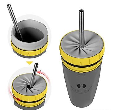 sultan chai: Непроливающаяся Термокружка с трубочкой Twizz Neolid cup Пить чай — 3