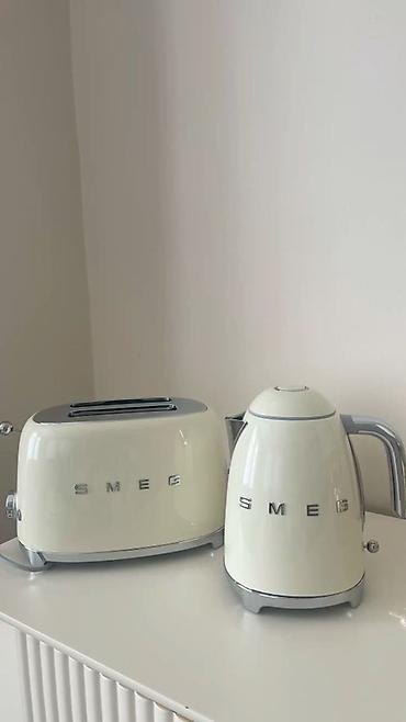 Техника жана электроника: Набор кухонной техники и аксессуаров SMEG, цвет кремовый (ретро-стиль — 3