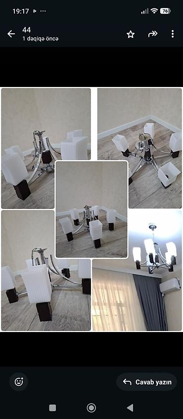 Çılçıraq, 6 lampa, Metal