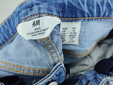 hm mom jeans: Spodnie jeansowe, H&M, 12 lat, 152, stan - Bardzo dobry — 4