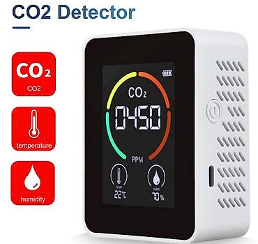 parkside elektricno rende: Detektor ugljen‑dioksida (CO2) sa merenjem temperature i vlažnosti - — 1