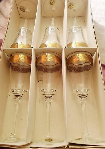 bohemia: Набор бокалов Bohemia Glass (Чехословакия), 6 штук в фирменной — 1