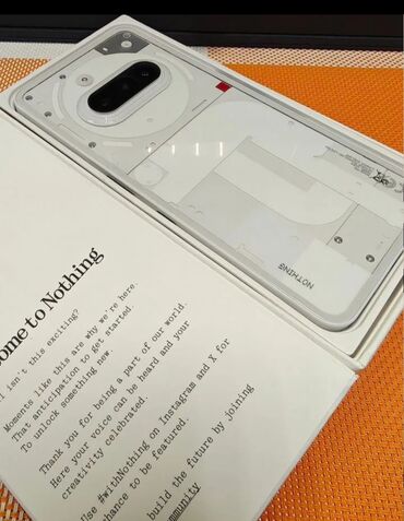 nothing: Nothing, Phone 3A, Б/у, 256 ГБ, цвет - Белый, 2 SIM