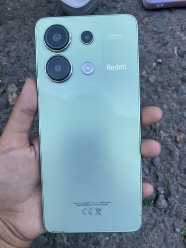 скупка аккумуляторов цена: Redmi, Redmi Note 13, Колдонулган, 256 ГБ, түсү - Жашыл, 2 SIM
