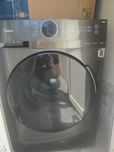 buxar utusu: Paltaryuyan maşın Midea, 8 kq, İşlənmiş, Qurutmasız, Ünvandan götürmə — 1