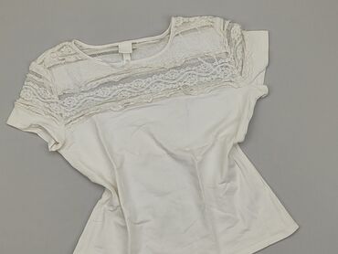eleganckie białe bluzki z żabotem: Bluzka Damska, H&M, L, stan - Bardzo dobry