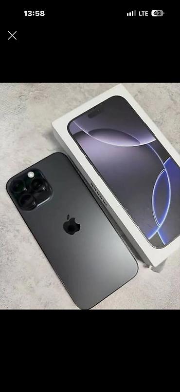 xbox new: IPhone 16 Pro Max, Б/у, 256 ГБ, Black Titanium, Кабель, Коробка, 87 % — 1