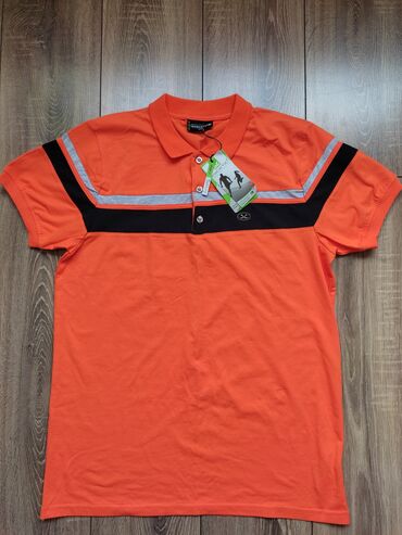 шикарные мужские футболки: Футболка M (EU 38), цвет - Оранжевый