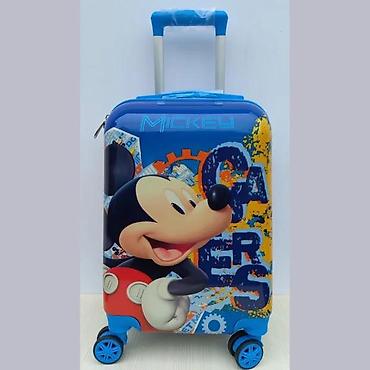 Rančevi, torbe i koferi: Dečiji kofer na točkiće – motiv Mickey Mouse - Tvrda školjka sa — 1