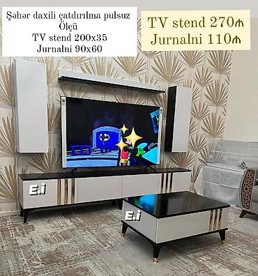TV altlığı: TV stend və jurnalni dəsti - Şəhər daxili çatdırılma pulsuz - TV — 1