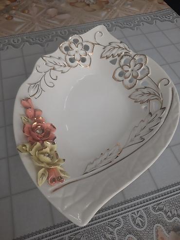 Qab-qacaq və mətbəx ləvazimatları: Dekorativ keramika salat qabı - Material: keramika/porcelan - Forma — 2