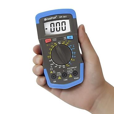 Ölçmə cihazları: HoldPeak HP-36T Rəqəmsal Multimetr Kompakt və daşına bilən HP-36T — 3