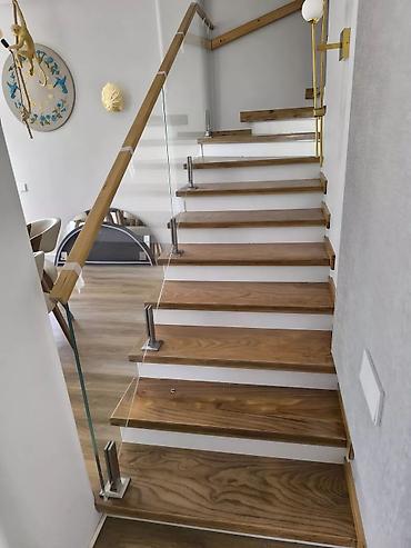 Обшивка лестниц: Карказ лестница Бир тепкичи 1000 сом. +Абшибка шпон фанера 8000 — 16