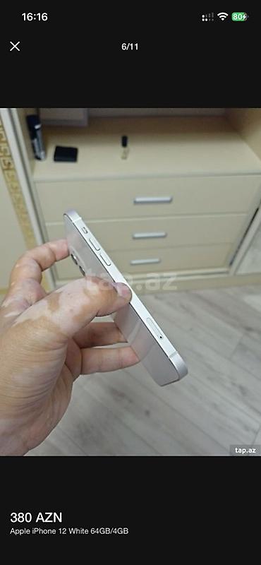 Apple iPhone: IPhone 12, 64 GB, Ağ, Face ID -da lalafo.az — 3 Apple iPhone: IPhone 12, 64 GB, Ağ, Face ID — 3