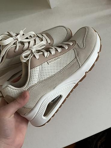 Кроссовки и спортивная обувь: Кроссовки Skechers, бежево‑кремовые Оригинал 🔥🔥 Привозные из США 🇺🇸 — 10