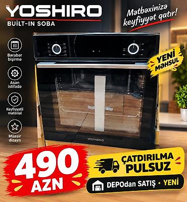 YOSHIRO bilt-in soba - Bərabər bişirmə funksiyası - Asan istifadə