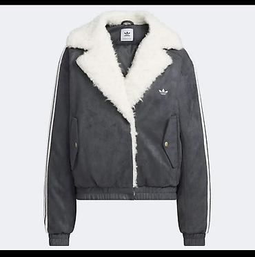 bomber kurtka: Zamşa kurtka, Adidas, Standart — 1