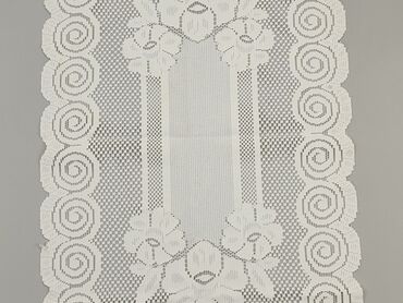 Tekstylia: Obrus 101 x 52, kolor - Biały, stan - Bardzo dobry