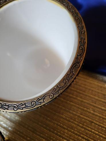 koktel set: Kutija nova za nakit,porcelanska Limoges by Vicko iz 80/90ih.god — 9