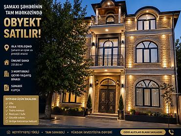 Şamaxı şəhərində,Tam mərkəzində Abyekt satılıır, 231.80kv sənədi lalafo.az -da — 6 Şamaxı şəhərində,Tam mərkəzində Abyekt satılıır, 231.80kv sənədi — 6