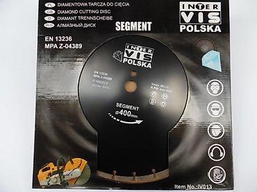 Rezne i brusne ploče: Dijamantski rezni disk INTER VIS POLSKA – Segment 400 mm - Prečnik — 4
