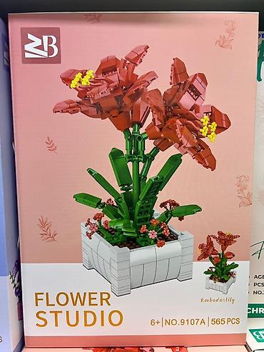 flower: Конструктор Flower Studio “Barbadoslily” (№9107A), 565 деталей. - — 1