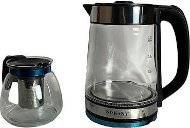 стекляные: 🔥 Электрический чайник SOKANY SK-SH-1089 – стиль и удобство в каждом — 6