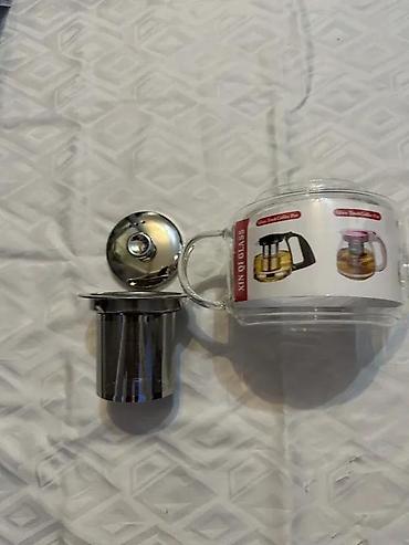 maxi staklene case: Stakleni čajnik sa infuzerom 800ml NOVO. Opis proizvoda: Infuzer za — 2
