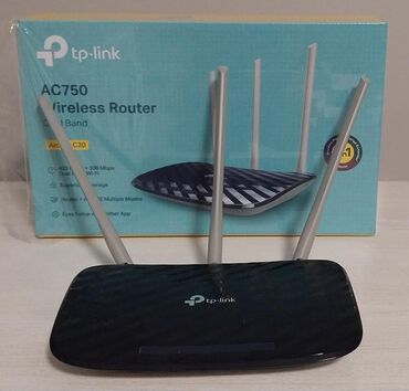 Modemlər və şəbəkə avadanlıqları: Tp-link Archer C20 AC750 Почти новый в идеальном состоянии продается