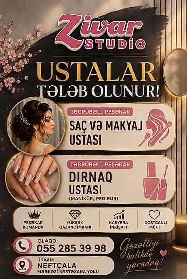 makyaj ucun model: Dırnaq ustası tələb olunur, Yerin icarəsi — 1