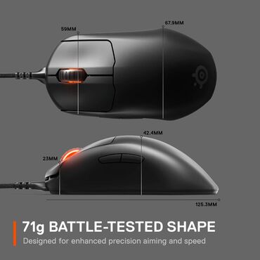 ноутбук mi: Мышь проводная SteelSeries Prime – стильная, надежная и функциональная