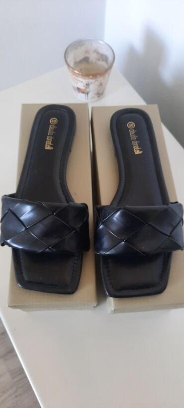 haljinica crno: Modne papuče, Claudia Donatelli, 40