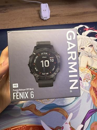 amazfit gtr 3 pro бишкек: Garmin Fenix 6 Pro (Black with Black Band) — мультиспортивные GPS-часы — 1