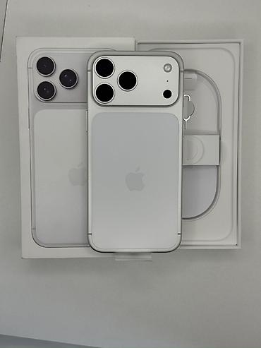IPhone 17 Pro Max, Б/у, 512 ГБ, Серебристый, Коробка, 96 %