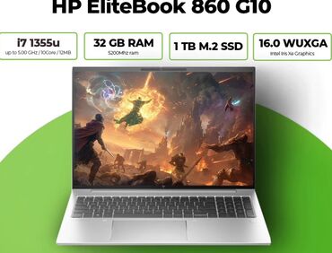 HP: HP EliteBook, 16 ", Intel Core i7, 1 TB, Ünvandan götürmə