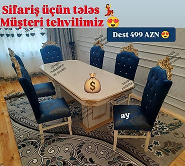 stol və stullar: Masa desti rəng seçimi var — 1