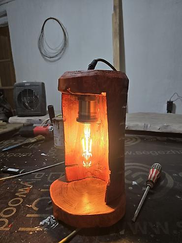 Люстры: Люстра из дерева Подвесной светильник в стиле лофт/рустик из массива — 5