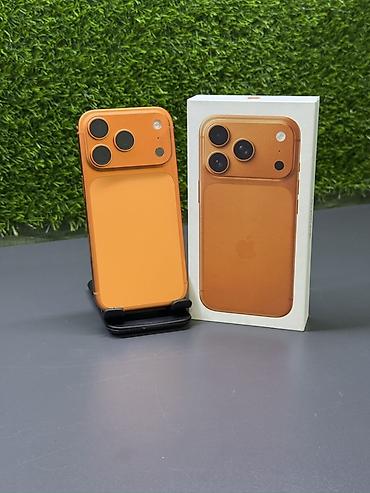 iphone 5d: IPhone 17 Pro, 256 GB, Narıncı, Face ID, Simsiz şarj, Sənədlərlə — 1