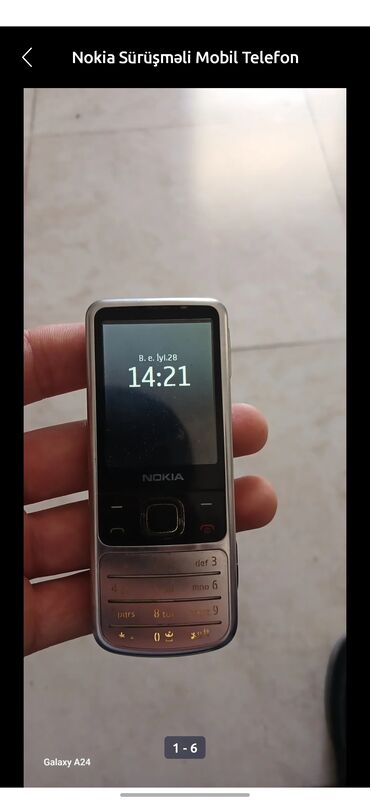 Bıçaqlar: Nokia 6700 Slide, rəng - Boz, Düyməli