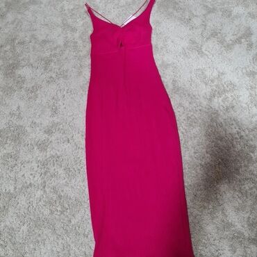 haljina od trikotaze: One size, color - Pink, Cocktail, With the straps